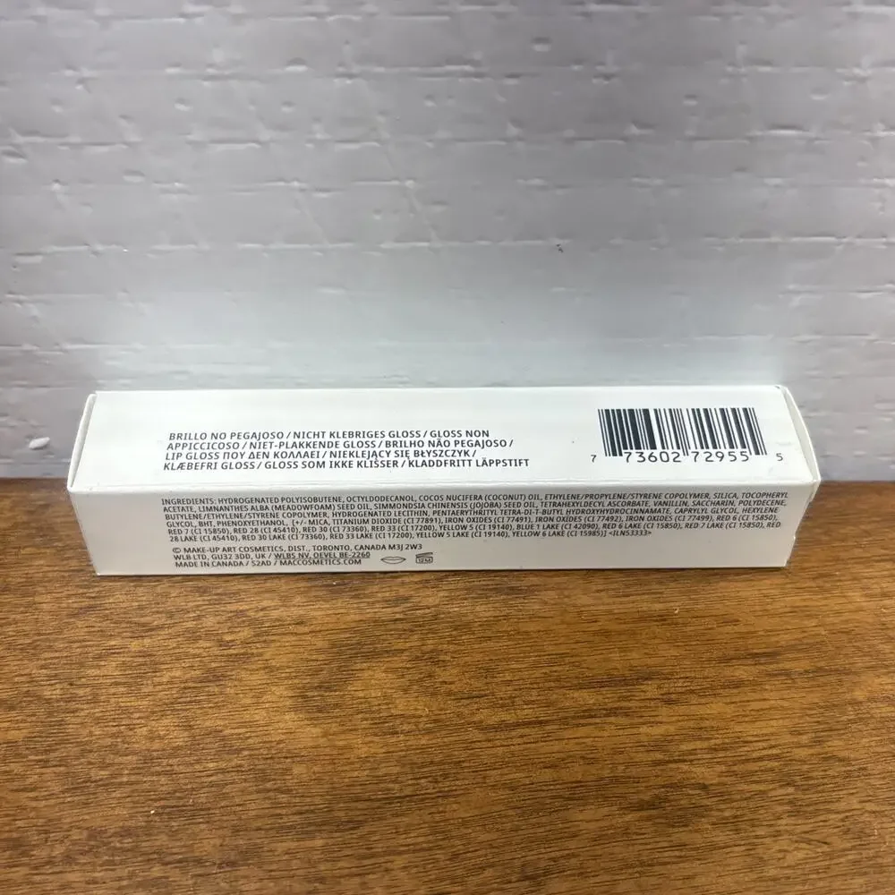 MAC Zephyr Lipglass Air Non-Sticky Gloss New in Box